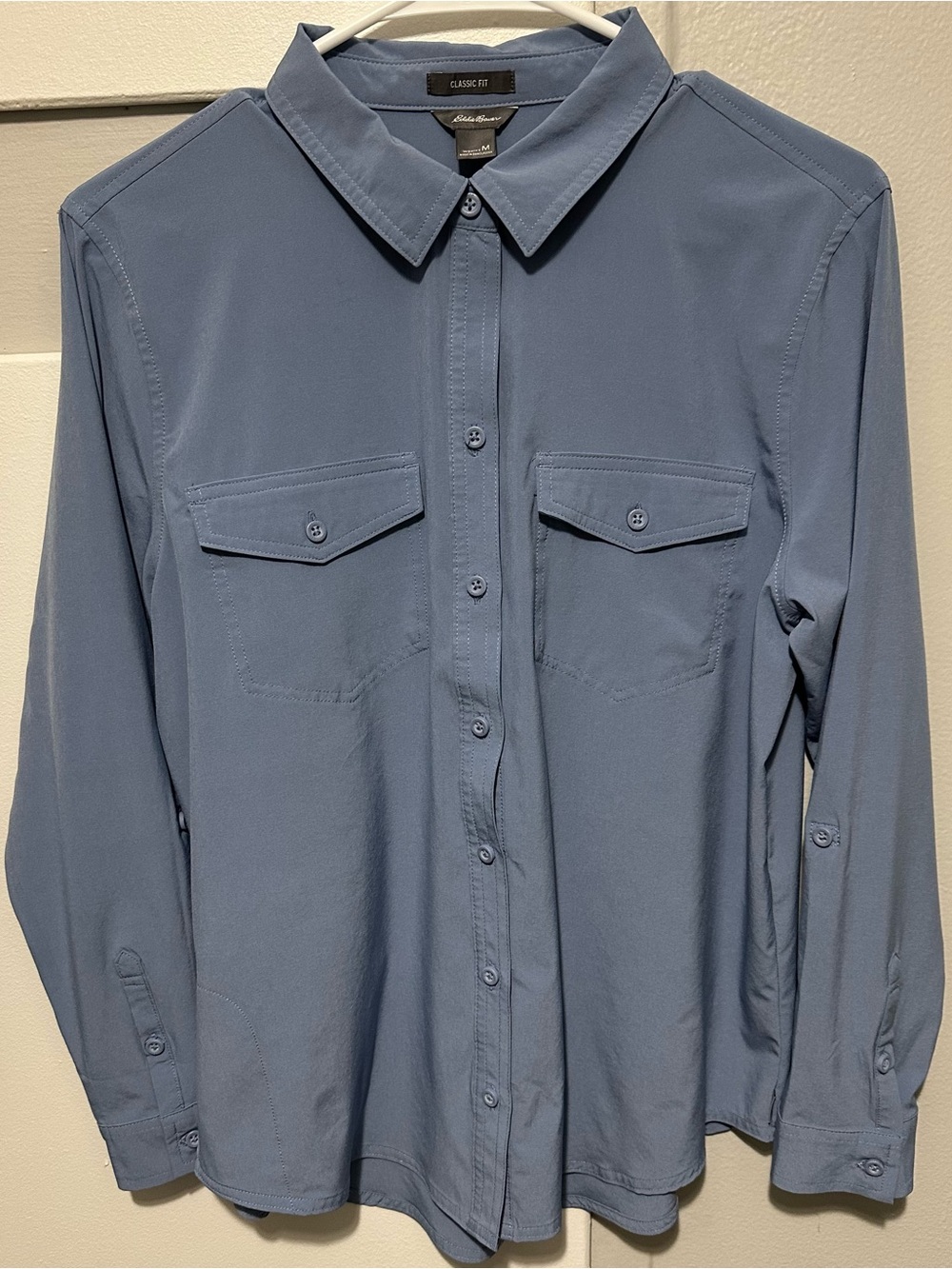 Eddie Bauer Women’s Classic Fit Button-Up Shirt - Slate Blue